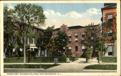 Dormitory, Rutgers College Postcard