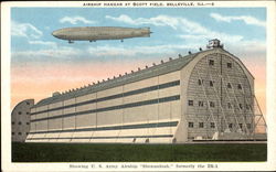 Airship Hangar At Scott Field Postcard