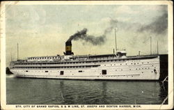 Str. City Of Grand Rapids Michigan Steamers Postcard Postcard