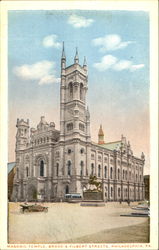 Masonic Temple, Broad & Filbert Streets Postcard