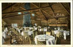 Old Faithful Inn Dining Room Postcard