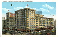 Bullock's Broadway Hill And Seventh Los Angeles, CA Postcard Postcard