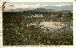 Bird's Eye View Of Black Mountain Black Mountian, NC Postcard Postcard