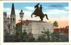 Jackson Statue Postcard