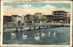 Scene On Fletcher Lake Postcard