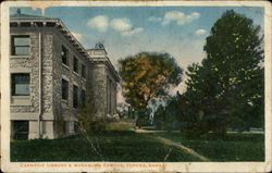 Carnegie Library & Washburn Campus Postcard
