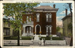 James Whitcomb Rlley's Residence Indianapolis, IN Postcard Postcard