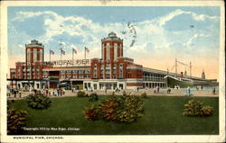 Municipal Pier Chicago, IL Postcard Postcard