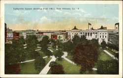 Lafayette Square Showing Post Office Postcard