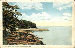 View Of The Shore Rockland, ME Postcard Postcard