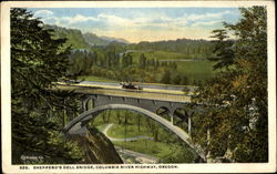 Shepperd's Dell Bridge Scenic, OR Postcard Postcard