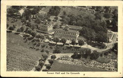 Sunset Hall And Its Grounds Postcard