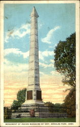 Monument Of Indian Massacre Of 1857 Postcard
