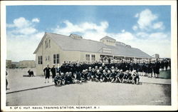 K. Of C. Hut, Naval Training Station Newport, RI Postcard Postcard