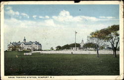 Naval Training Station Postcard