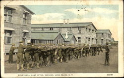 Rifle Drill Camp Upton Yaphank, NY Postcard Postcard