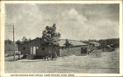 United States Post Office, Camp Devens Ayer, MA Postcard Postcard