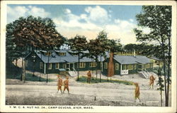 Y. M. C. A. Hut No. 24, Camp Devens Ayer, MA Postcard Postcard