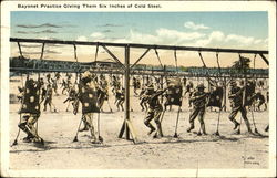 Bayonet Practice Postcard