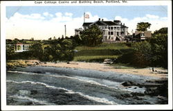 Cape Cottage Casino And Bathing Beach Postcard