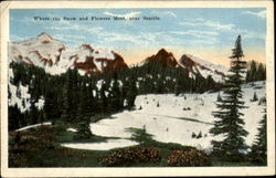 Where The Snow And Flowers Meet Postcard