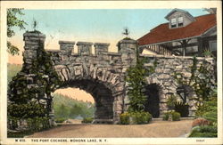 The Port Cochere Mohonk Lake, NY Postcard Postcard