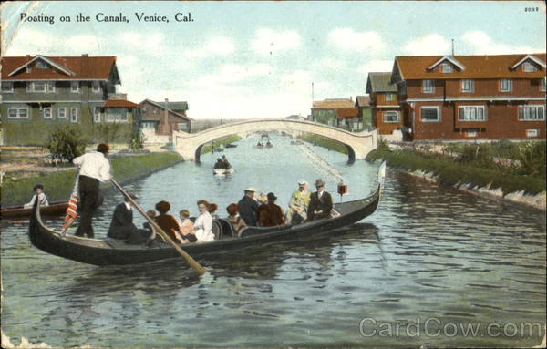 Boating On The Canals Venice California
