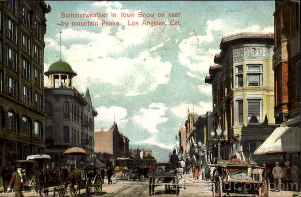 Summer weather In Town Snow Los Angeles California