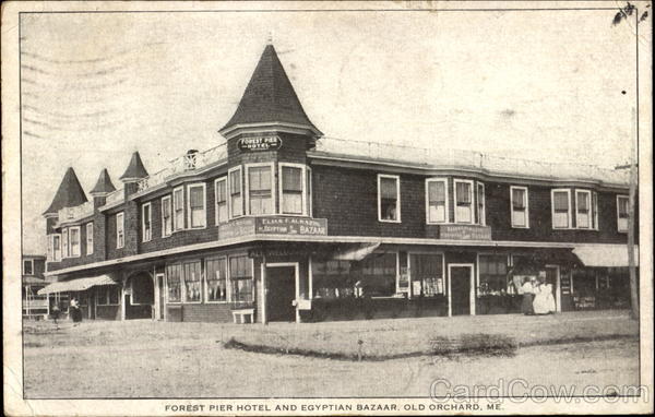 Forest Pier Hotel And Egyptian Bazaar Old Orchard Beach Maine
