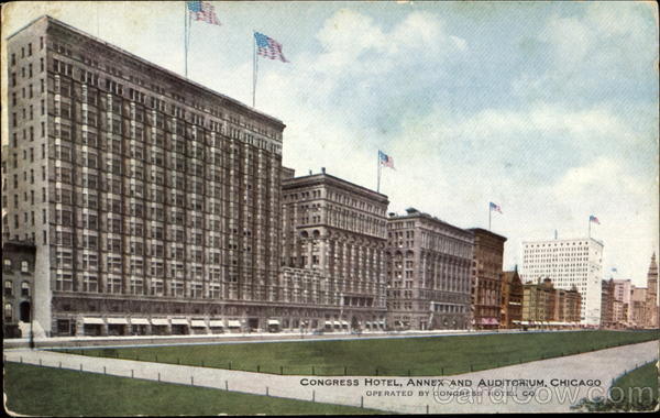 Congress Hotel Annex And Auditorium Chicago Illinois