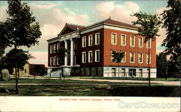 Buchtel Hall, Buchtel College Akron Ohio