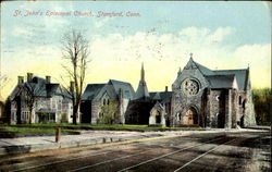 St. John's Episcopal Church Stamford, CT Postcard Postcard