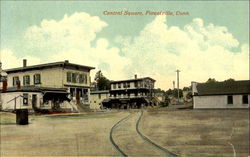 Central Square Forestville, CT Postcard Postcard