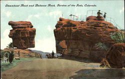 Steamboat Rock And Balance Rock Postcard