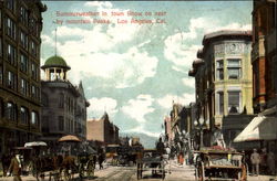 Summer weather In Town Snow Postcard