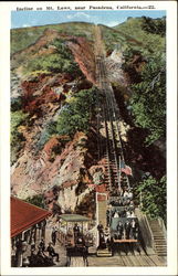 Incline On Mt. Lowe Postcard