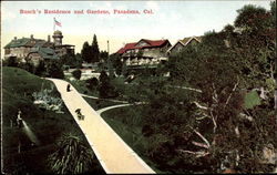 Busch's Residence And Gardens Pasadena, CA Postcard Postcard