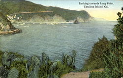 Looking Towards Long Point, Catalina Island Postcard