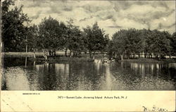 Sunset Lake Asbury Park, NJ Postcard Postcard