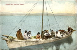 Eskimo Skin Boat Or Omiak Postcard