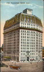 Hotel Ponchartrain, Cadillac Square Postcard