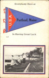 Everybody Here At Portland Postcard