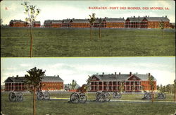 Barracks Fort Des Moines Postcard