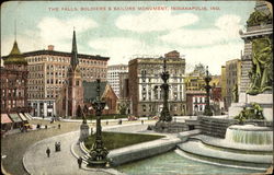 The Falls Soldiers & Sailors Monument Postcard