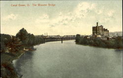 Canal, The Wooster Bridge Dover, OH Postcard Postcard