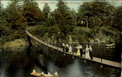 Foot Bridge Lake, West Allen Postcard