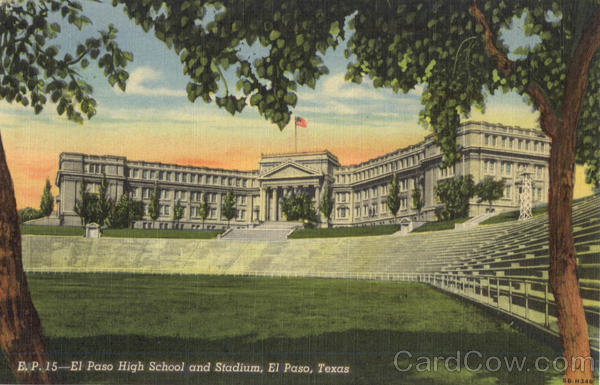 El Paso High School and Stadium Texas
