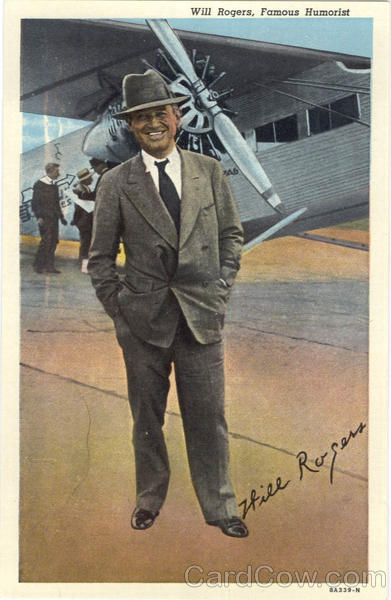 Will Rogers, Famous Humorist