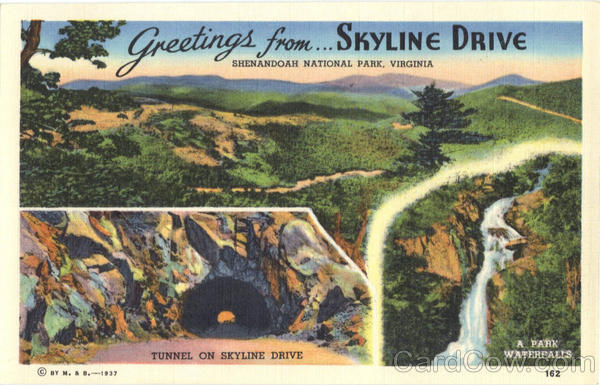 Tunnel on Skyline Drive, Shenandoah National Park Virginia