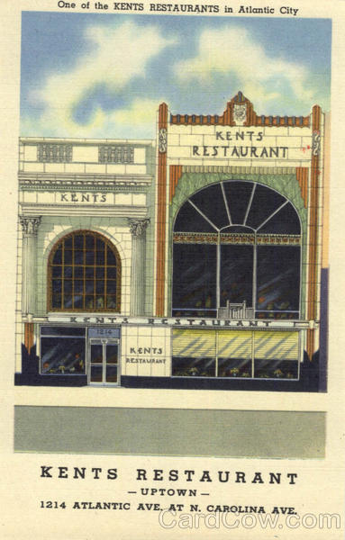 One of the Kents Restaurants, Atlantic Ave.at N. Carolina Ave Atlantic City New Jersey